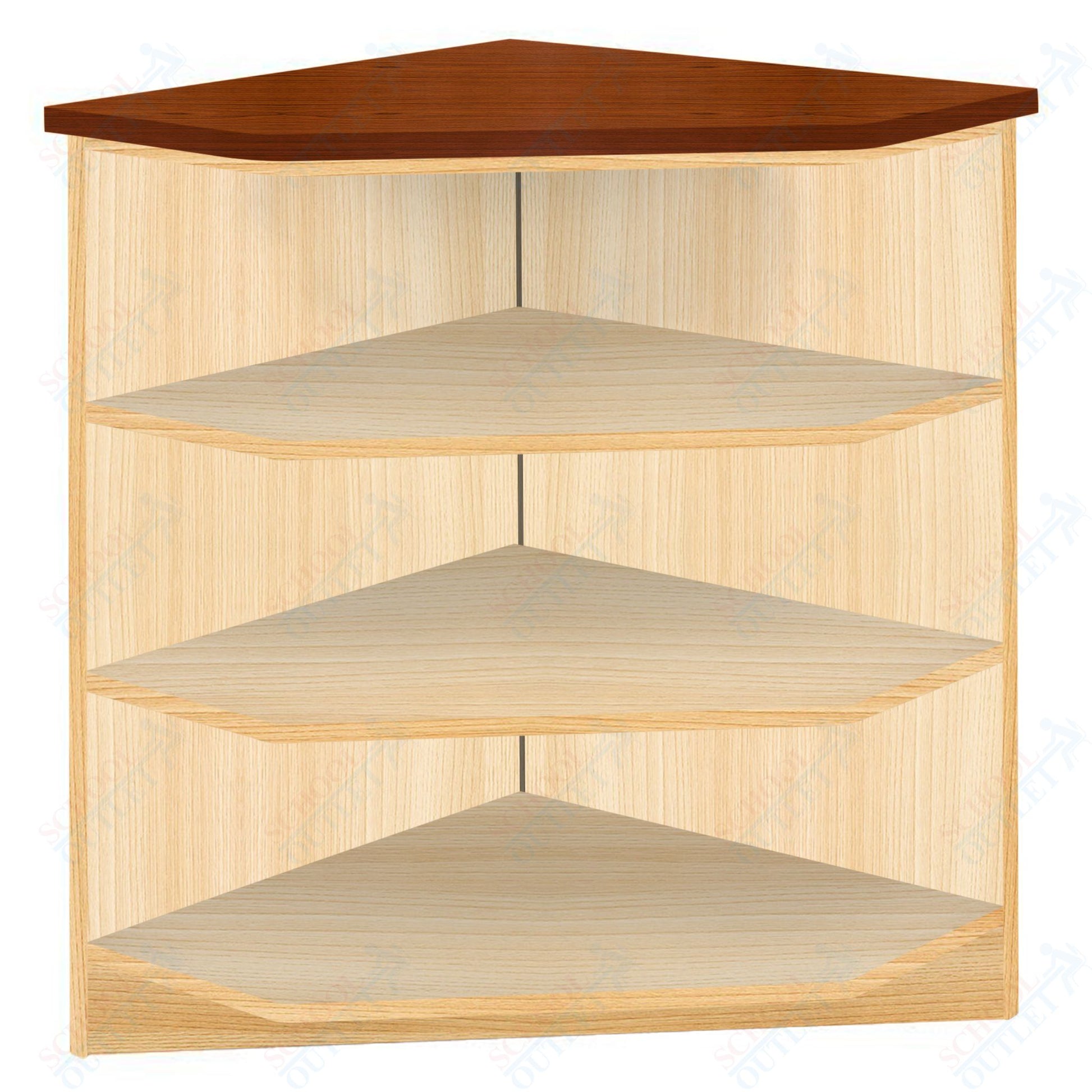 90 - Degree Outside Corner with 3 Shelves (88050 Z40) - SchoolOutlet