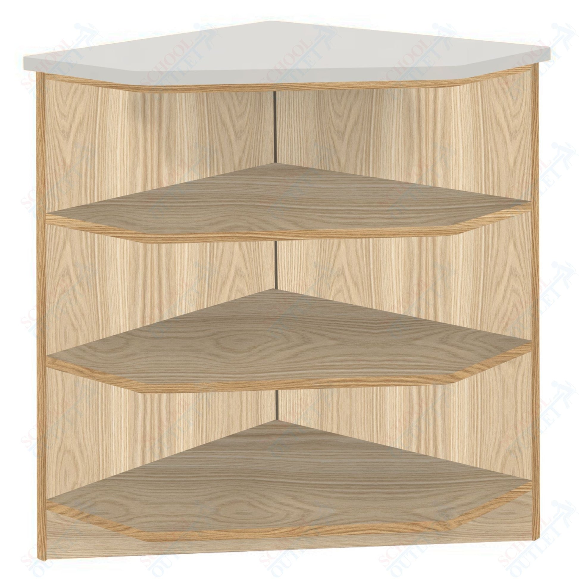 90 - Degree Outside Corner with 3 Shelves (88050 Z40) - SchoolOutlet