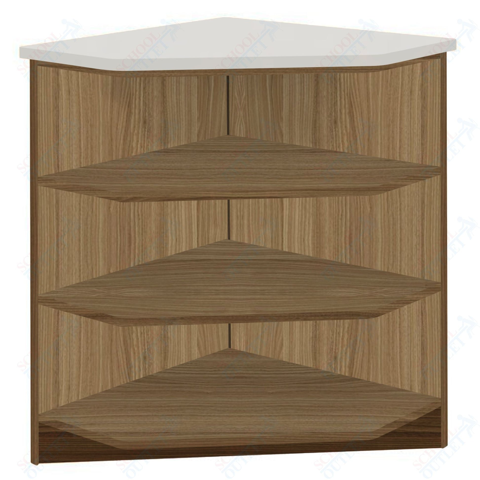 90 - Degree Outside Corner with 3 Shelves (88050 Z40) - SchoolOutlet