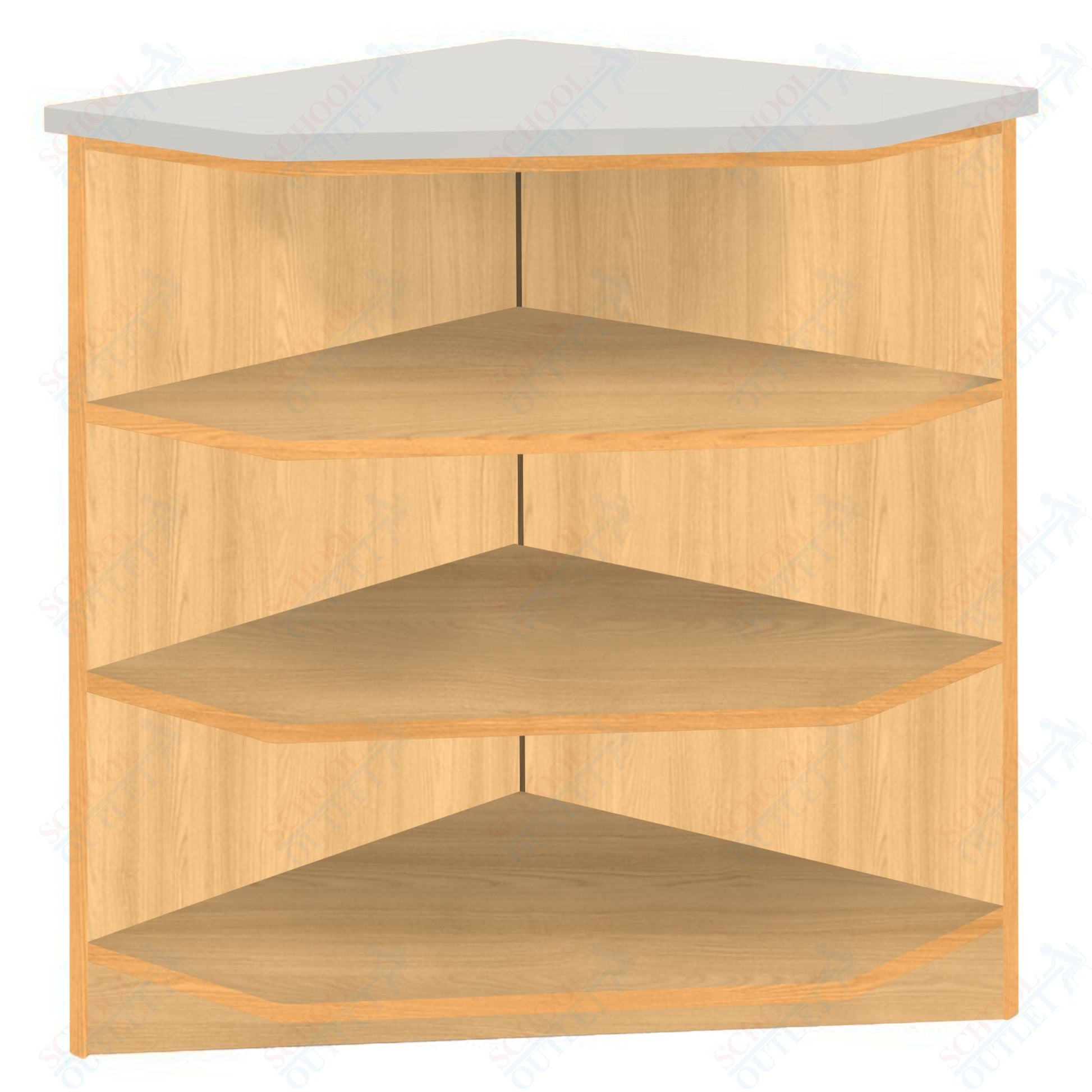 90 - Degree Outside Corner with 3 Shelves (88050 Z40) - SchoolOutlet