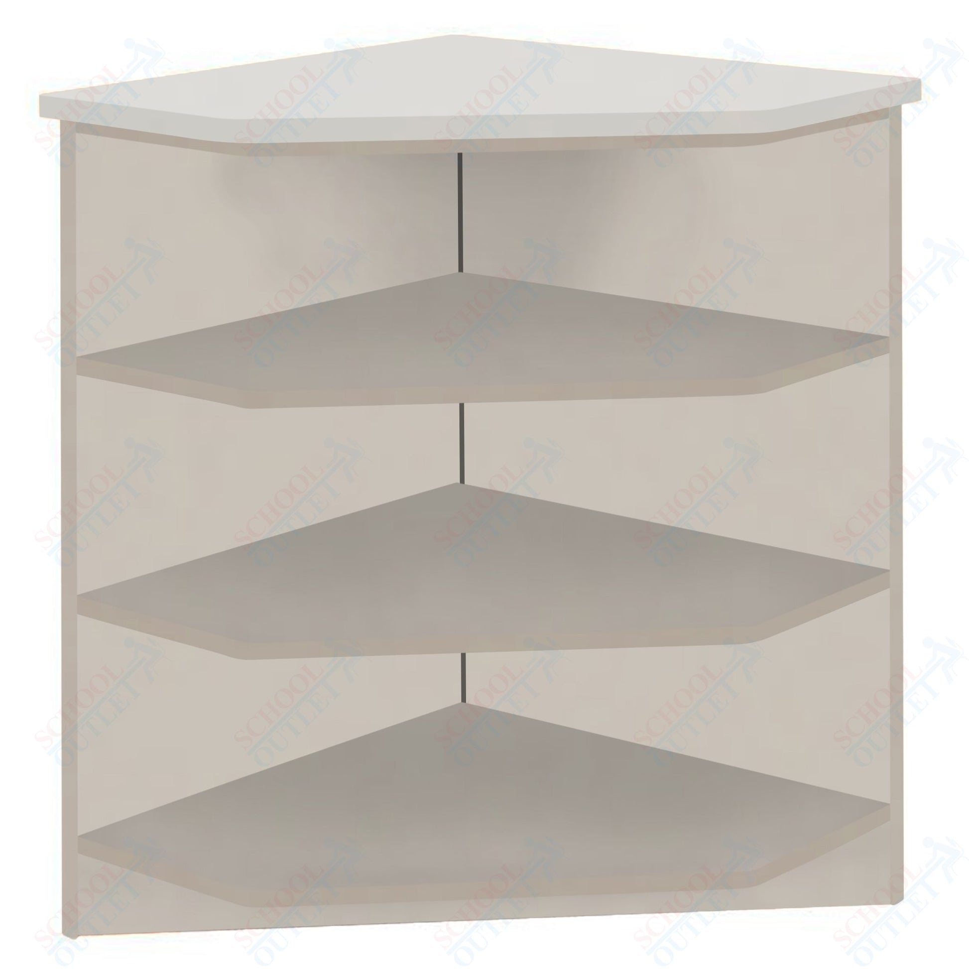 90 - Degree Outside Corner with 3 Shelves (88050 Z40) - SchoolOutlet