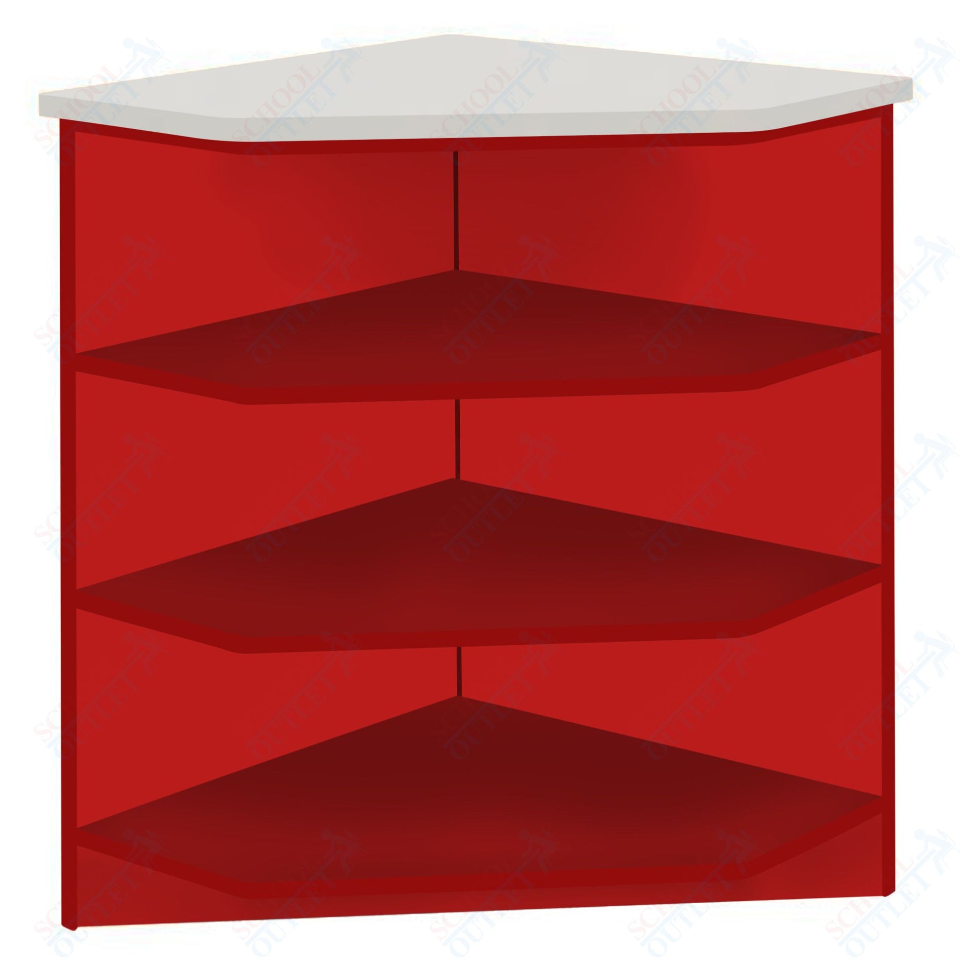 90 - Degree Outside Corner with 3 Shelves (88050 Z40) - SchoolOutlet