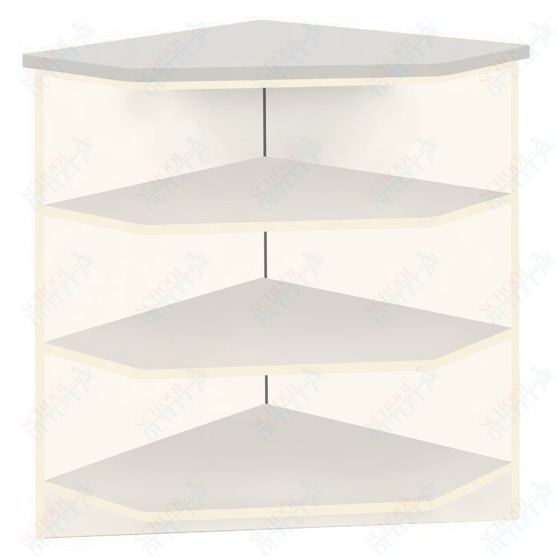 90 - Degree Outside Corner with 3 Shelves (88050 Z40) - SchoolOutlet
