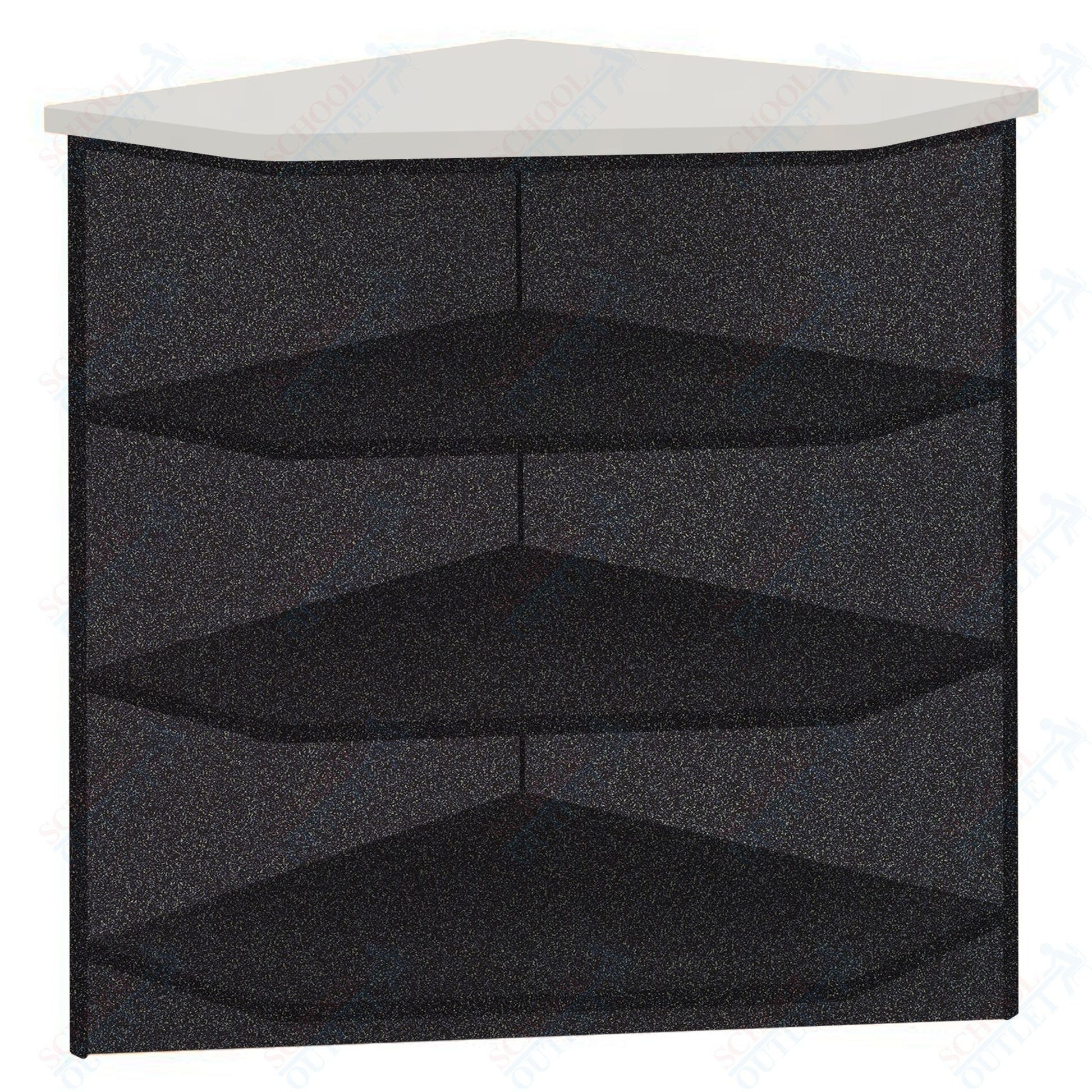 90 - Degree Outside Corner with 3 Shelves (88050 Z40) - SchoolOutlet