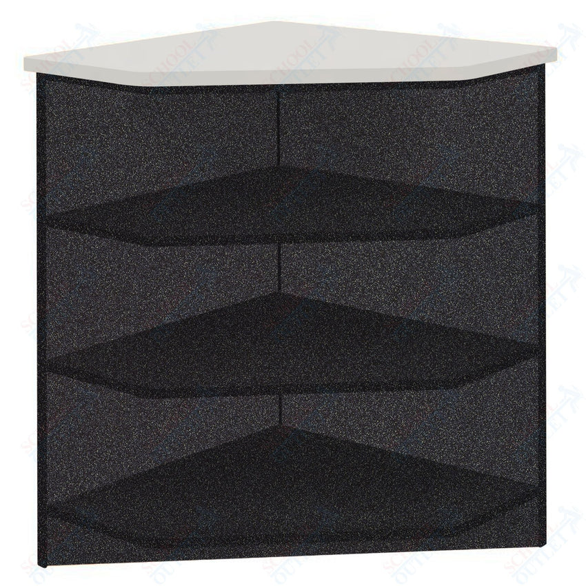 90 - Degree Outside Corner with 3 Shelves (88050 Z40) - SchoolOutlet
