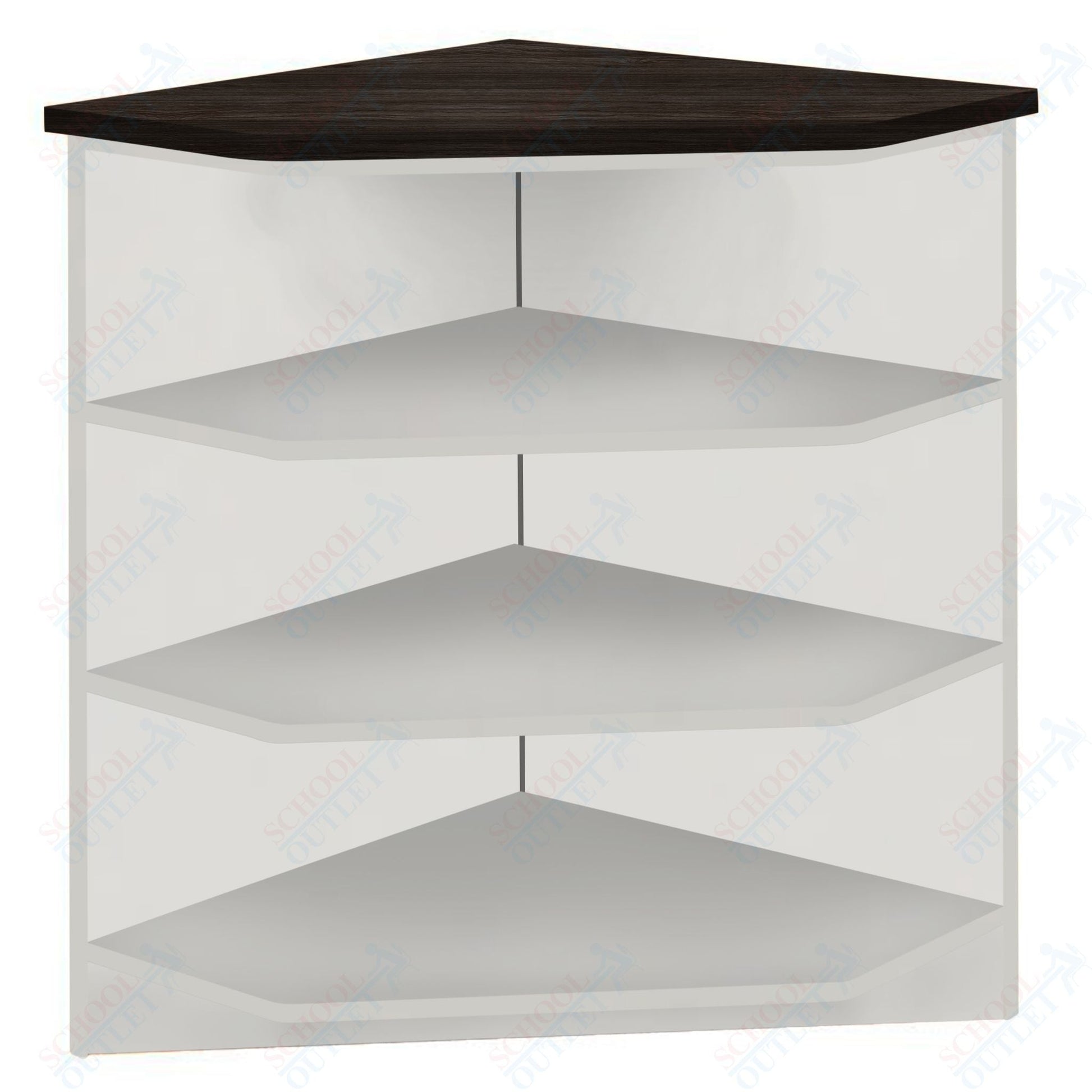 90 - Degree Outside Corner with 3 Shelves (88050 Z40) - SchoolOutlet
