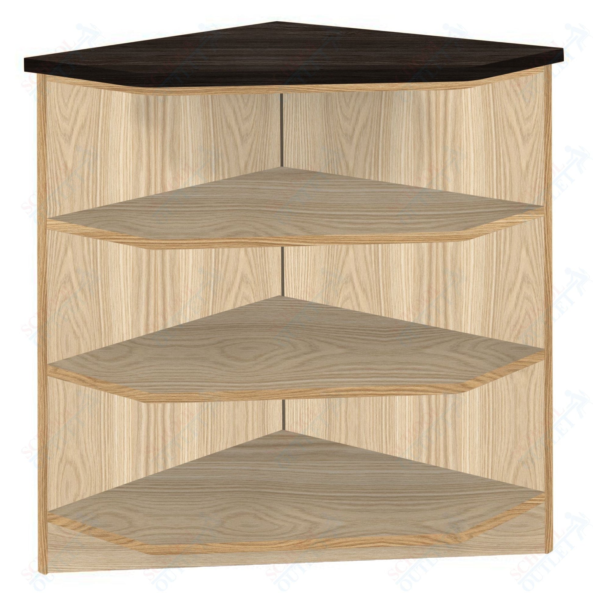 90 - Degree Outside Corner with 3 Shelves (88050 Z40) - SchoolOutlet