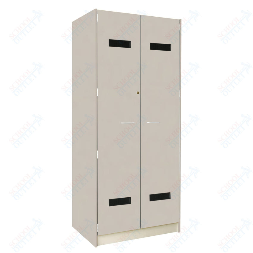 35" Wide Robe Storage with Lockable Solid Doors (89203 358424 D) - SchoolOutlet