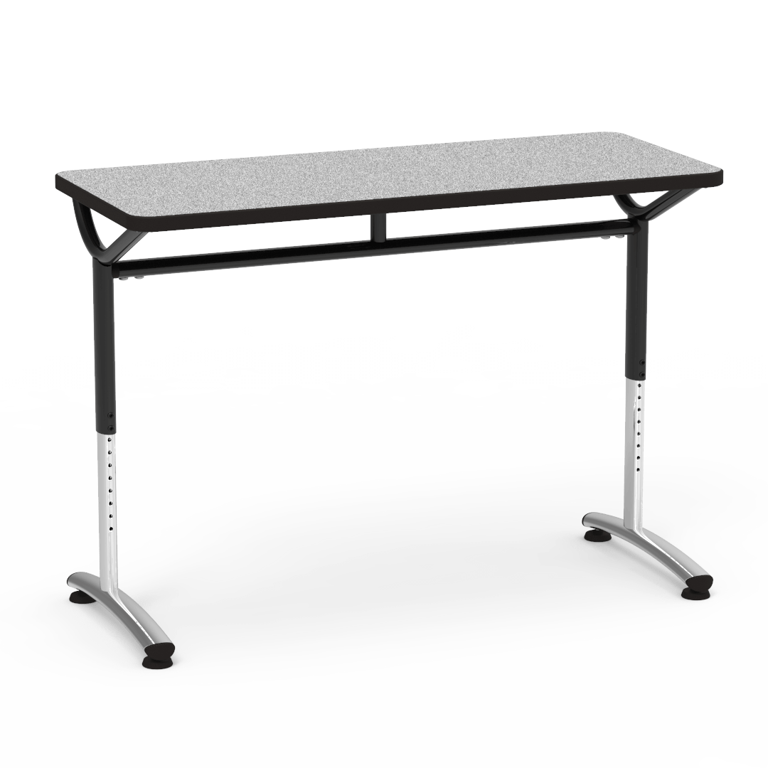 Virco TEXT Series Training Study Computer Desk Table 48"W x 20"D x 26"-34"H (TABLE-TE20488YADJ)
