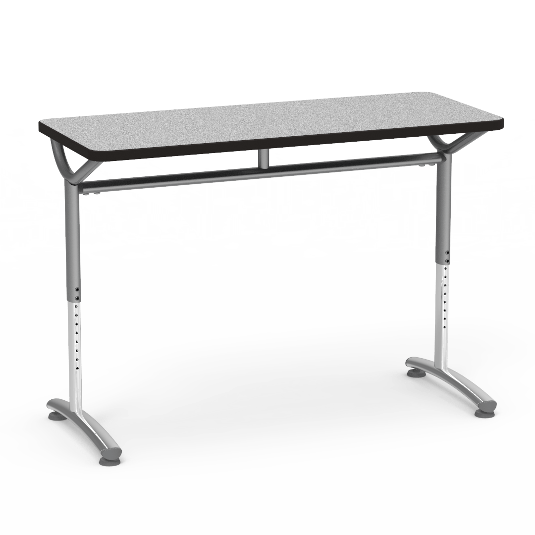 Virco TEXT Series Training Study Computer Desk Table 48"W x 20"D x 26"-34"H (TABLE-TE20488YADJ)
