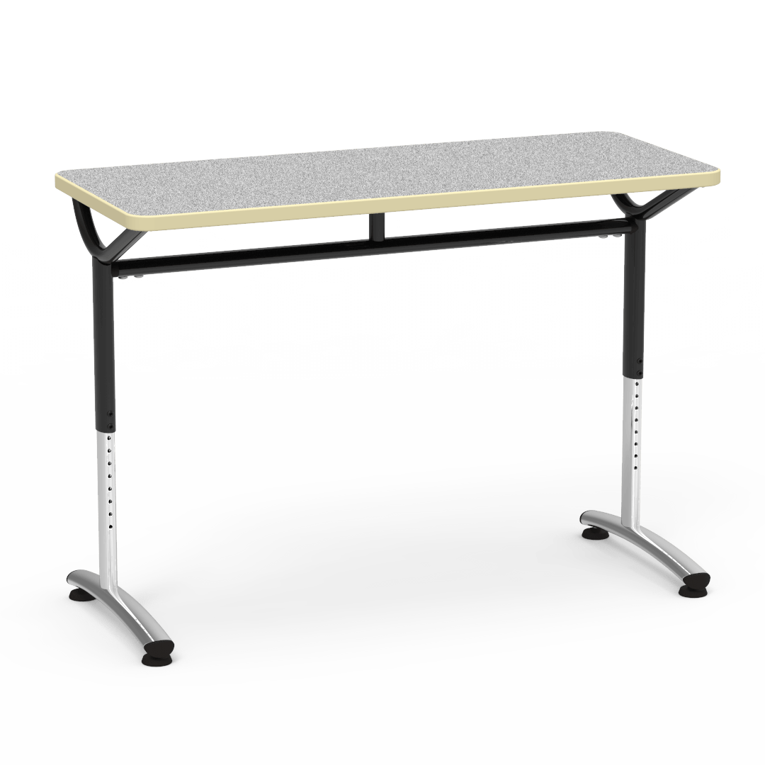 Virco TEXT Series Training Study Computer Desk Table 48"W x 20"D x 26"-34"H (TABLE-TE20488YADJ)