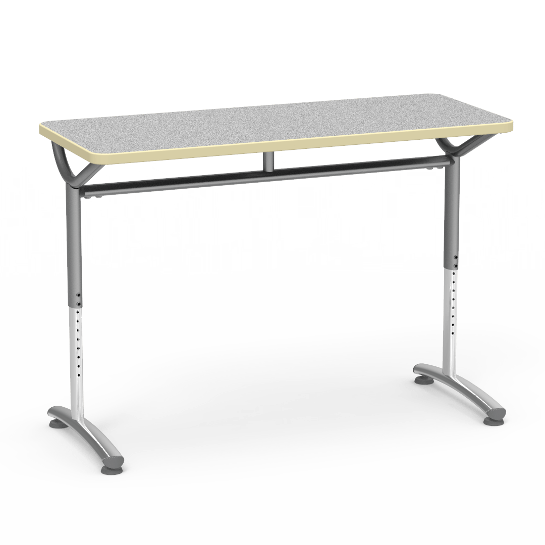Virco TEXT Series Training Study Computer Desk Table 48"W x 20"D x 26"-34"H (TABLE-TE20488YADJ)