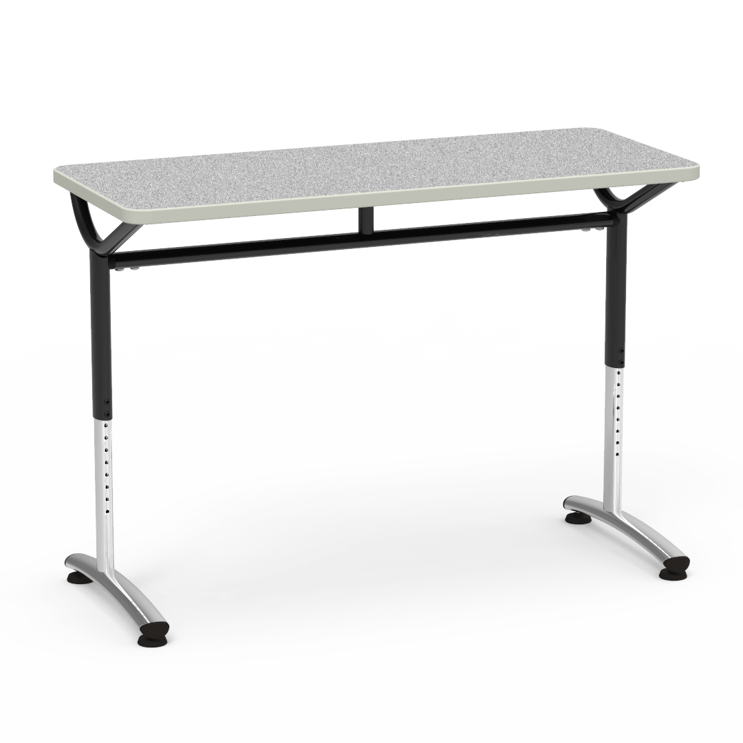 Virco TEXT Series Training Study Computer Desk Table 48"W x 20"D x 26"-34"H (TABLE-TE20488YADJ)