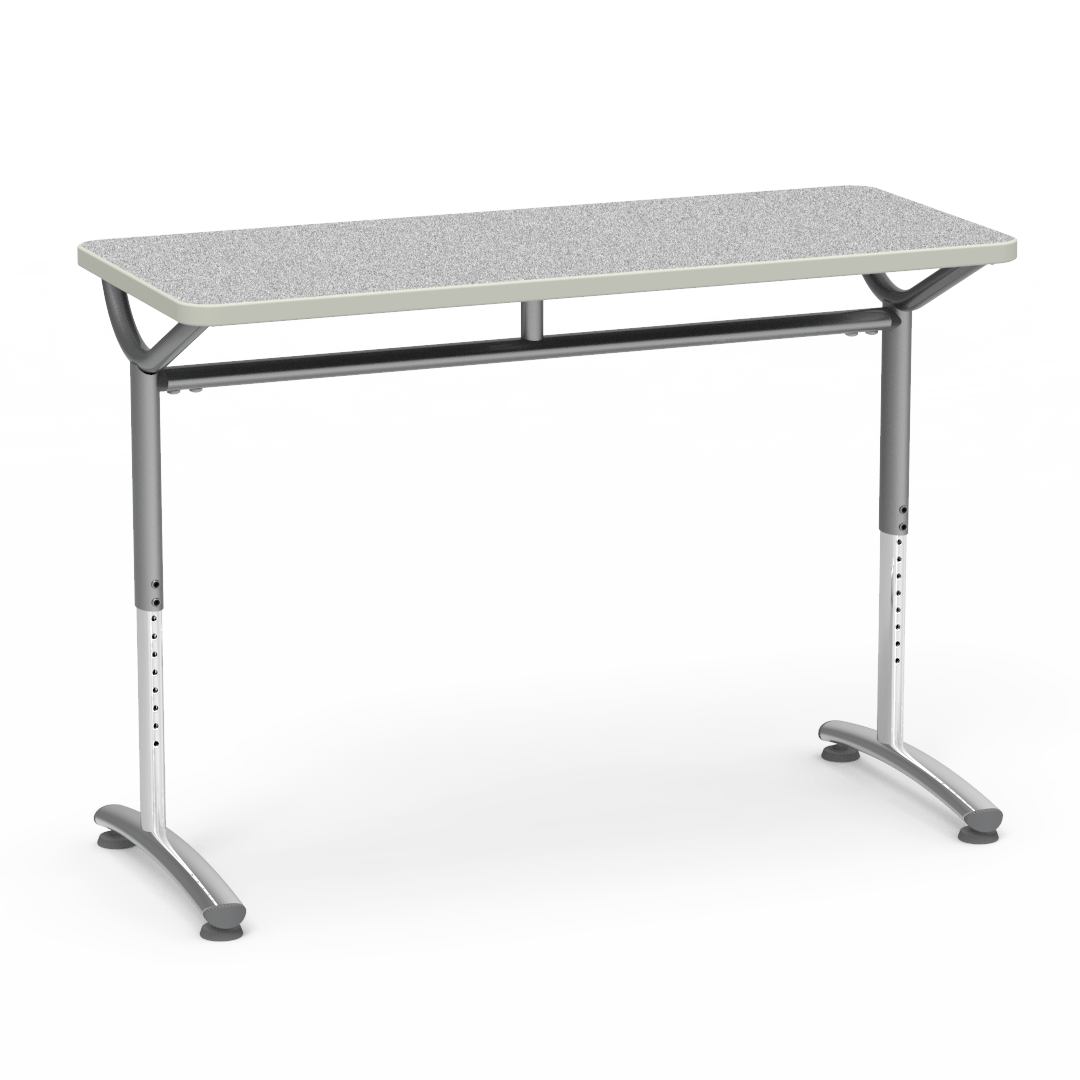 Virco TEXT Series Training Study Computer Desk Table 48"W x 20"D x 26"-34"H (TABLE-TE20488YADJ)
