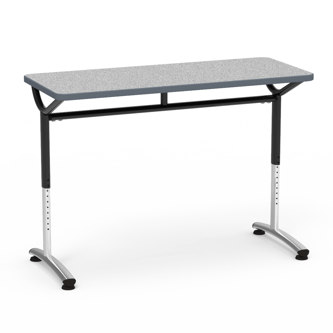 Virco TEXT Series Training Study Computer Desk Table 48"W x 20"D x 26"-34"H (TABLE-TE20488YADJ)