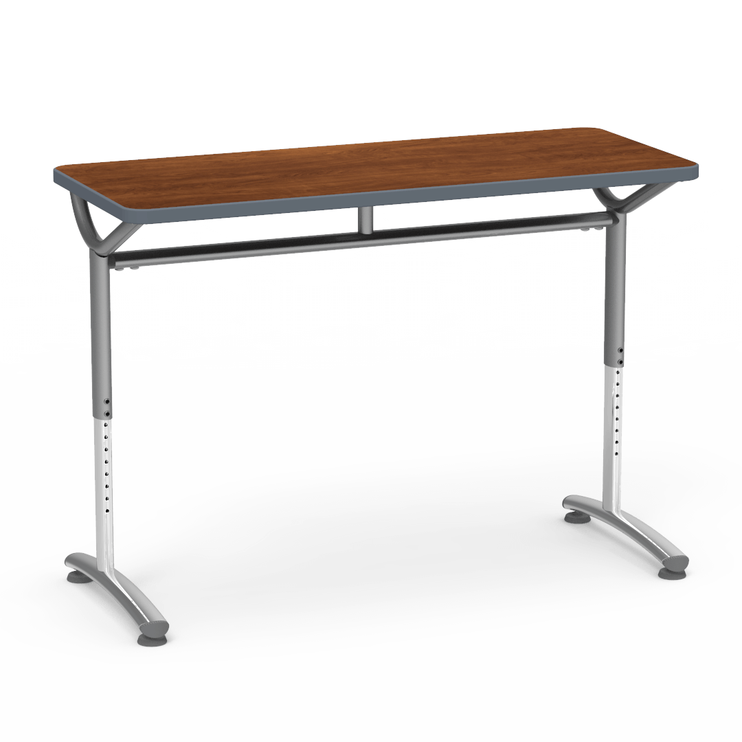 Virco TEXT Series Training Study Computer Desk Table 48"W x 20"D x 26"-34"H (TABLE-TE20488YADJ)