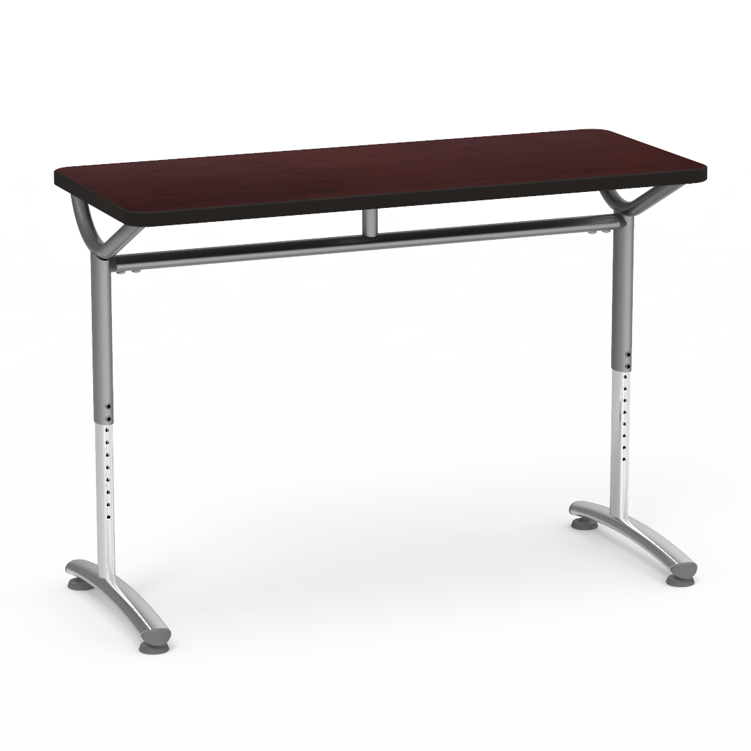 Virco TEXT Series Training Study Computer Desk Table 48"W x 20"D x 26"-34"H (TABLE-TE20488YADJ)