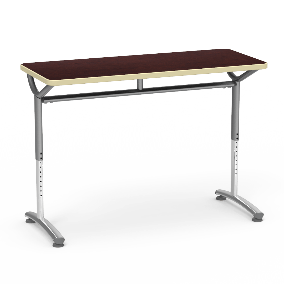 Virco TEXT Series Training Study Computer Desk Table 48"W x 20"D x 26"-34"H (TABLE-TE20488YADJ)