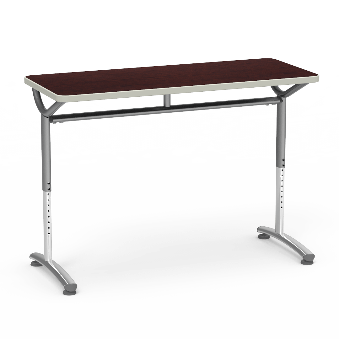 Virco TEXT Series Training Study Computer Desk Table 48"W x 20"D x 26"-34"H (TABLE-TE20488YADJ)