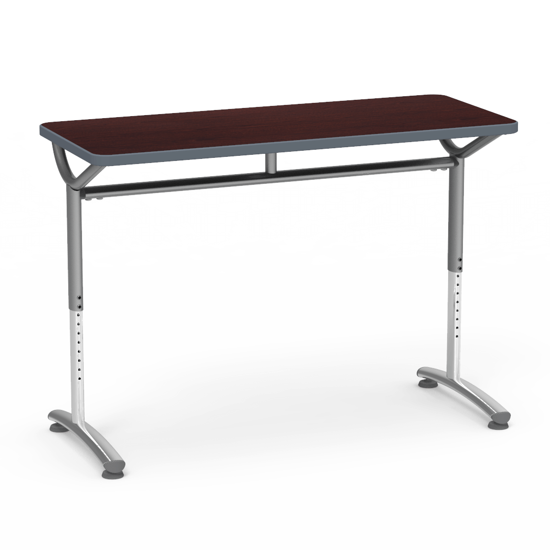 Virco TEXT Series Training Study Computer Desk Table 48"W x 20"D x 26"-34"H (TABLE-TE20488YADJ)