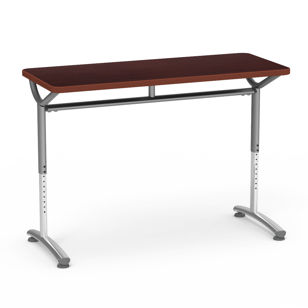 Virco TEXT Series Training Study Computer Desk Table 48"W x 20"D x 26"-34"H (TABLE-TE20488YADJ)