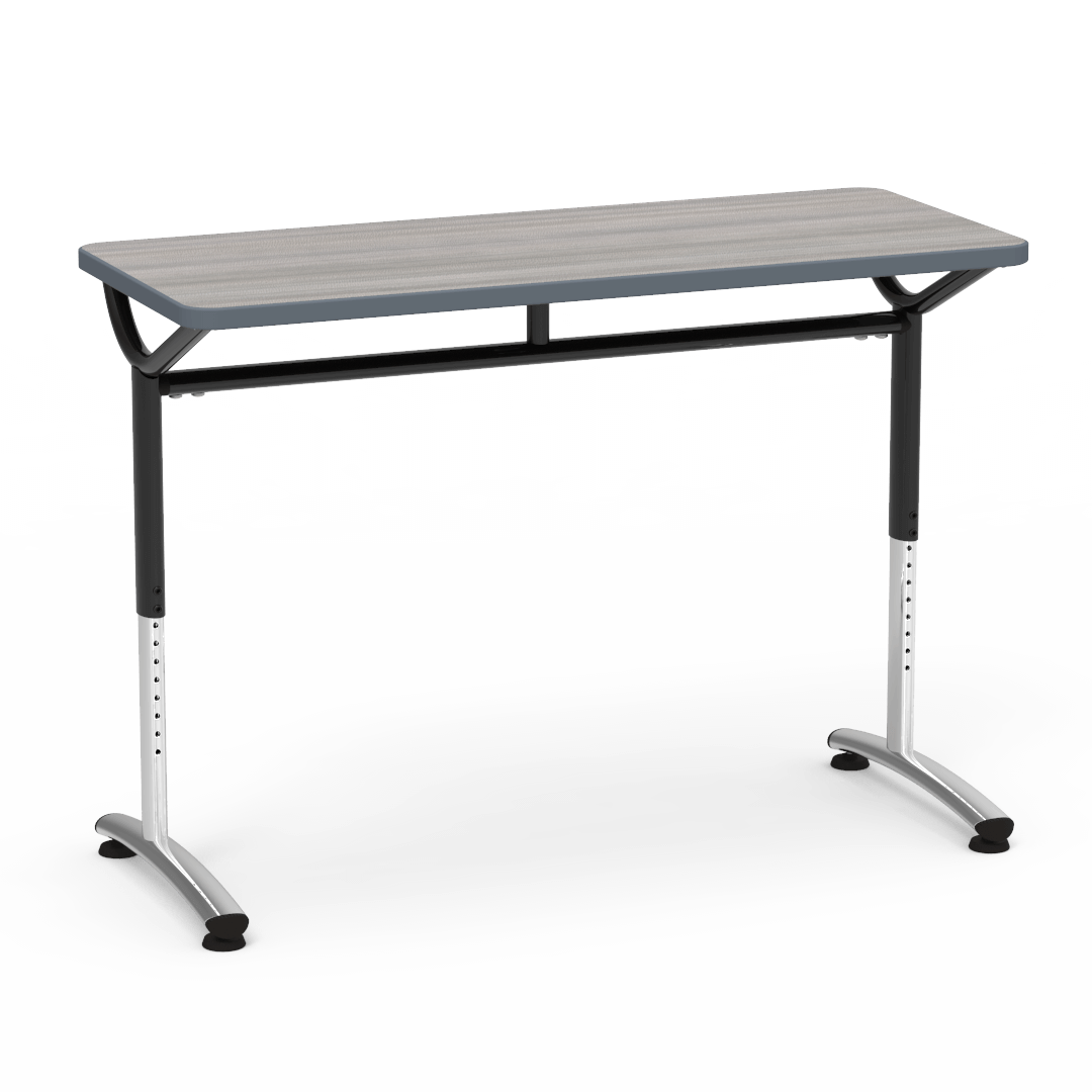 Virco TEXT Series Training Study Computer Desk Table 48"W x 20"D x 26"-34"H (TABLE-TE20488YADJ)