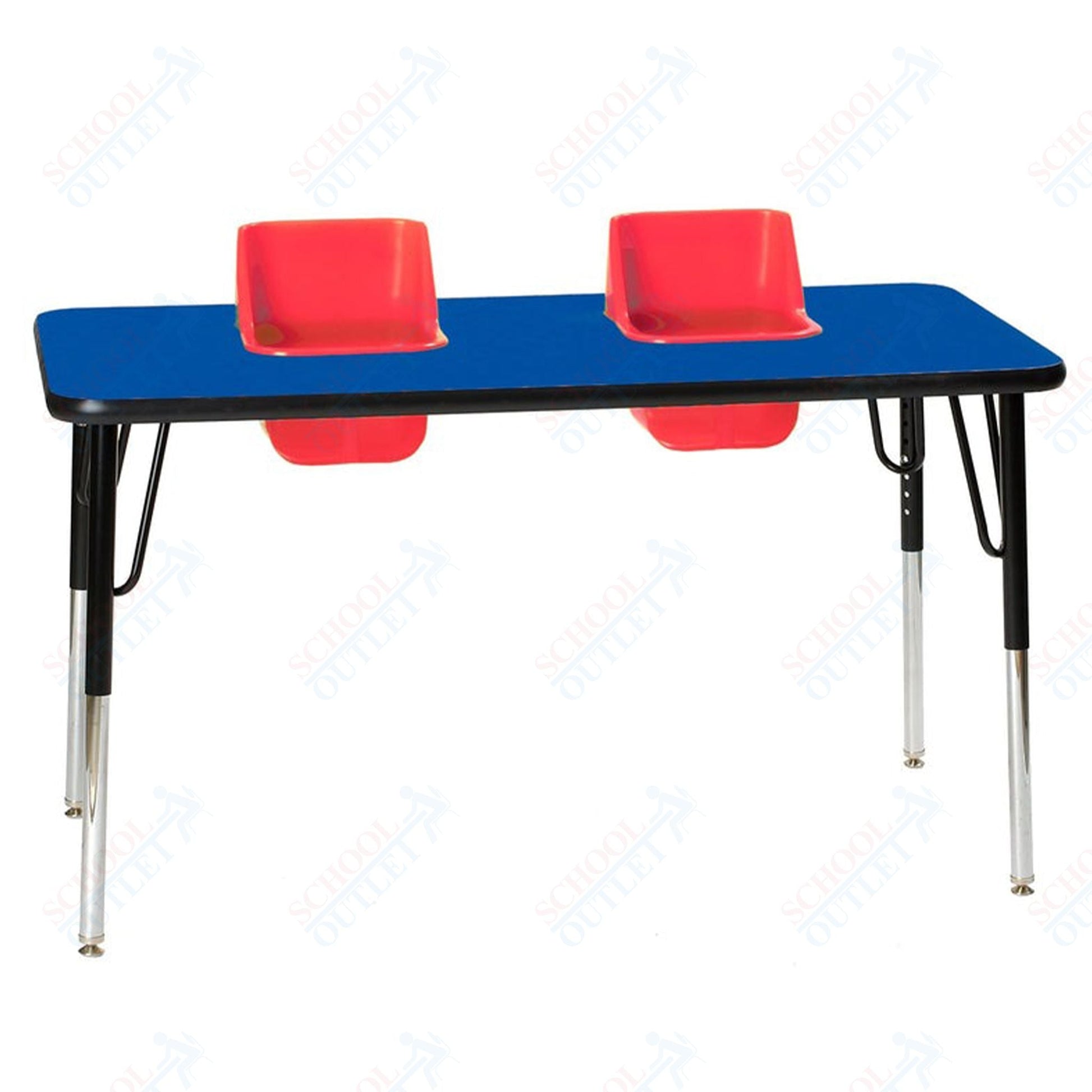 Two - Seat Rectangular Toddler Table (Toddler Tables TOD - TT2) - SchoolOutlet