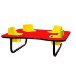 Four-Seat Kidney Toddler Table - Space Saver (14