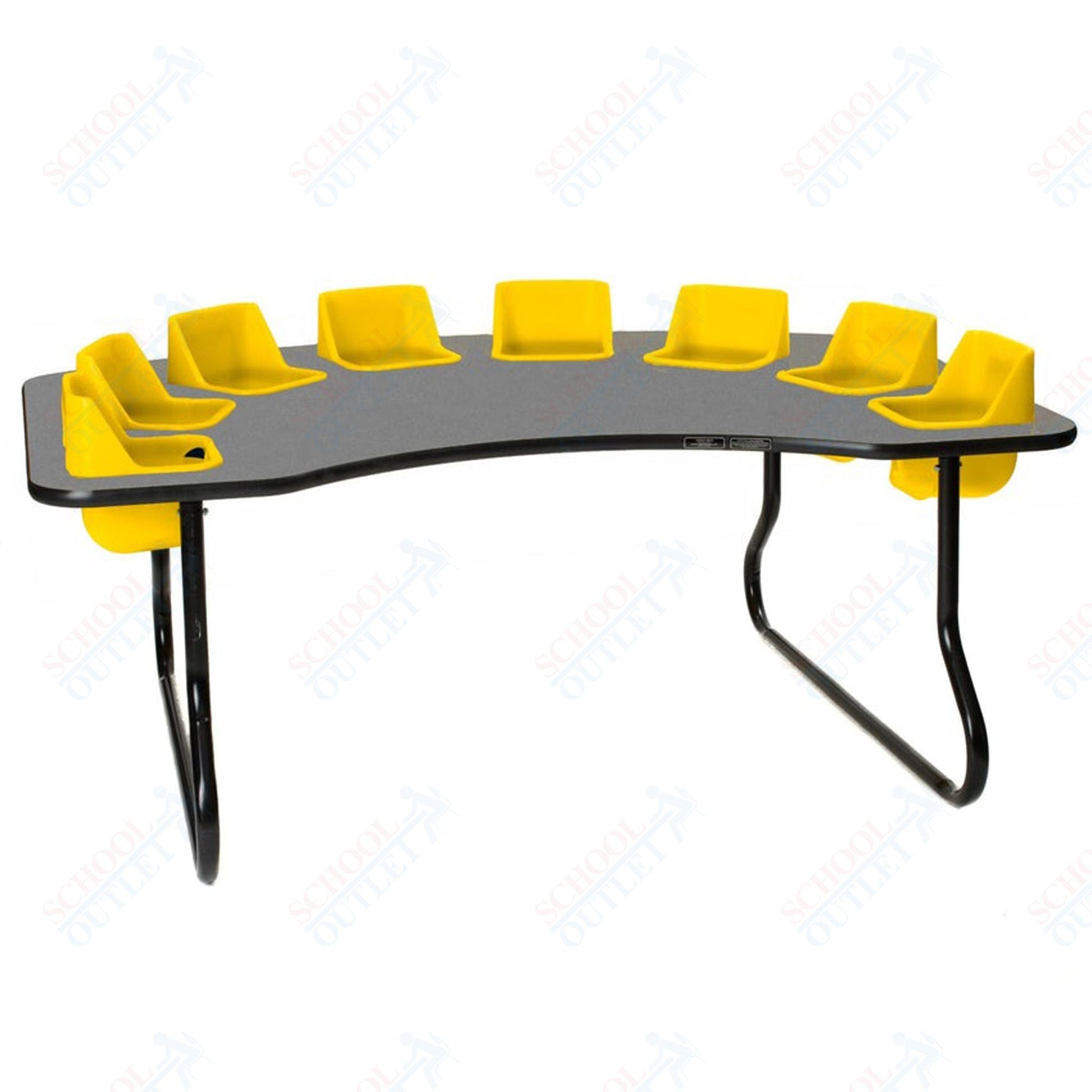 Eight - Seat Kidney Toddler Table (14" H) (Toddler Tables TOD - TT814) - SchoolOutlet