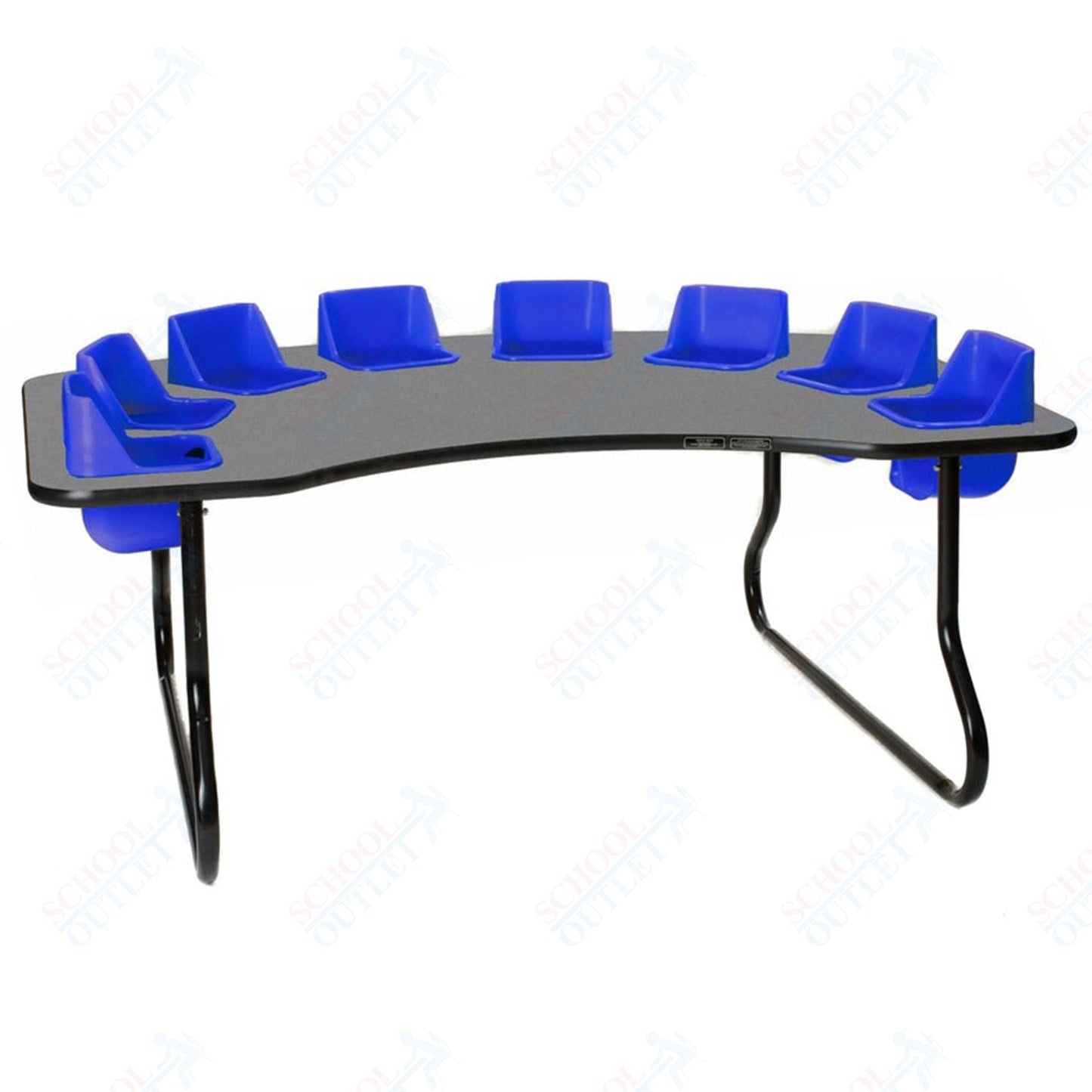 Eight - Seat Kidney Toddler Table (27" H) (Toddler Tables TOD - TT827) - SchoolOutlet