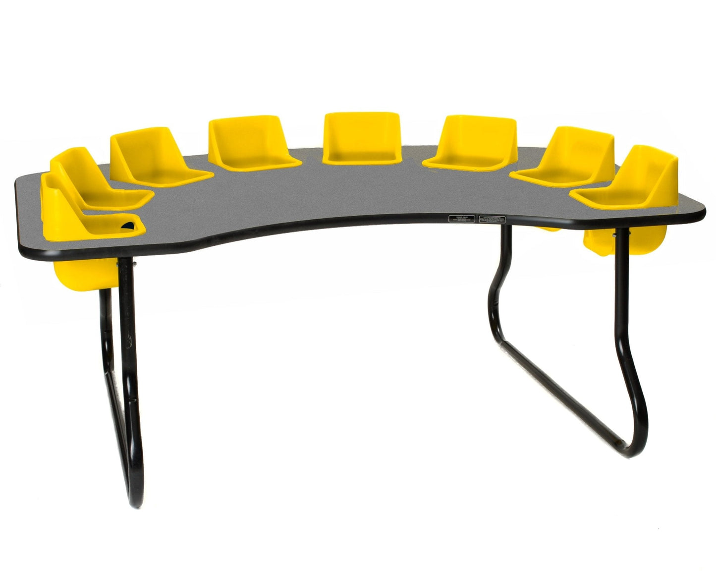 Eight-Seat Kidney Toddler Table (27" H) (Toddler Tables TOD-TT827)