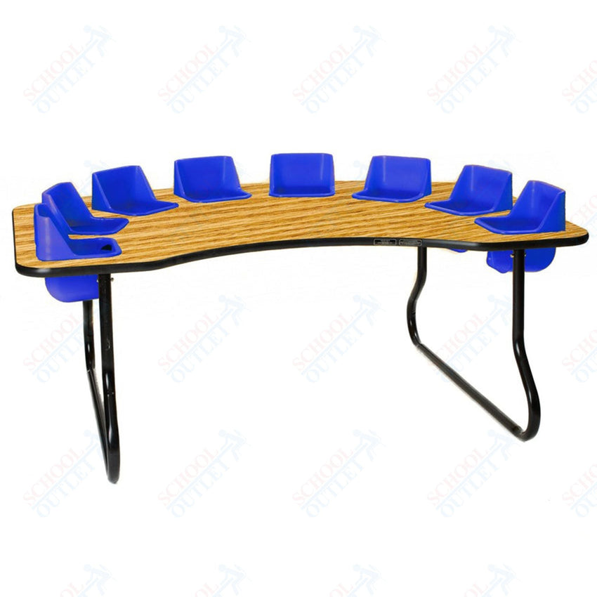 Eight - Seat Kidney Toddler Table (27" H) (Toddler Tables TOD - TT827) - SchoolOutlet