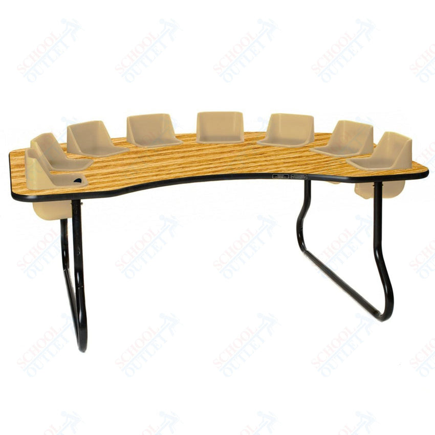 Eight - Seat Kidney Toddler Table (27" H) (Toddler Tables TOD - TT827) - SchoolOutlet