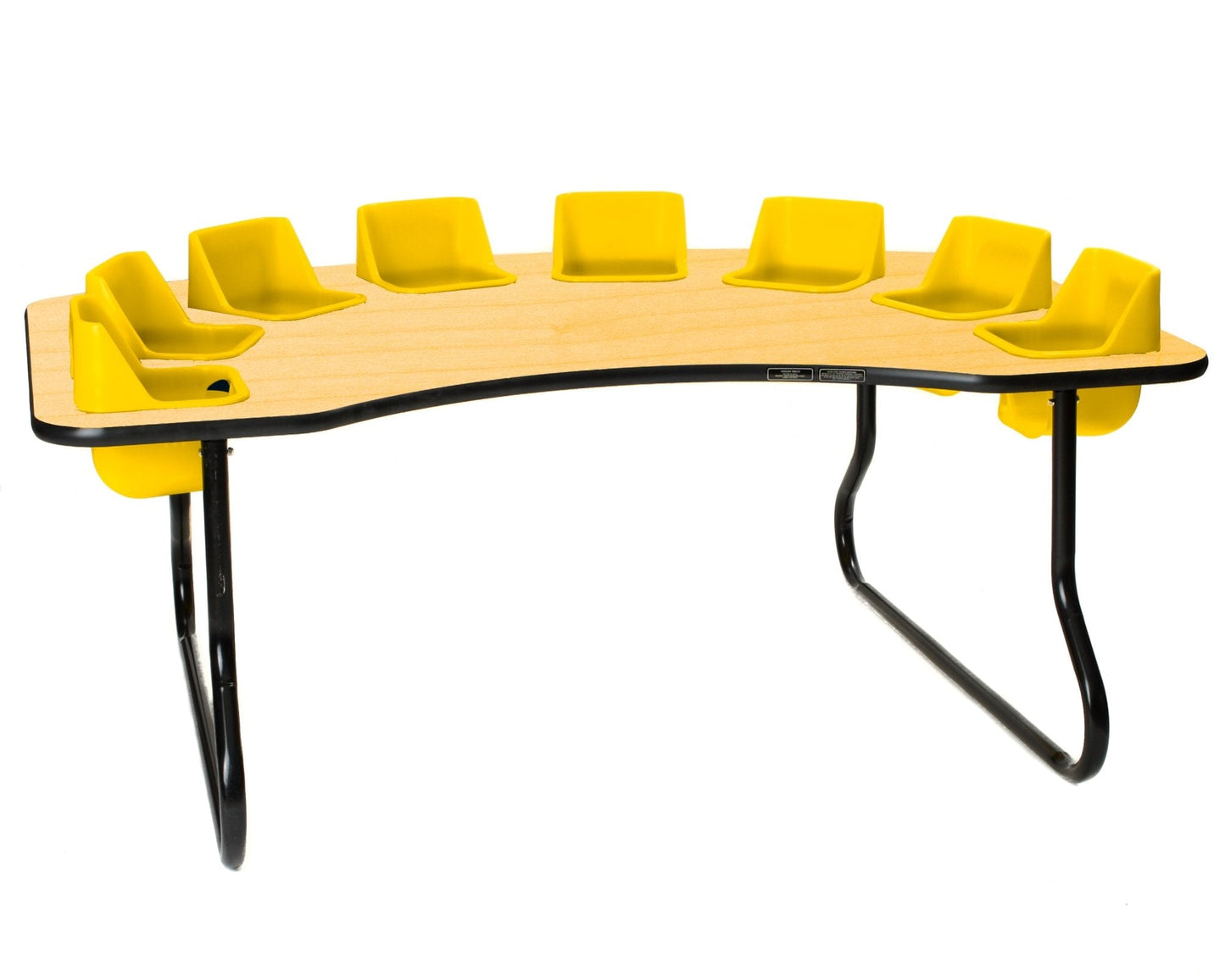 Eight-Seat Kidney Toddler Table (27" H) (Toddler Tables TOD-TT827)