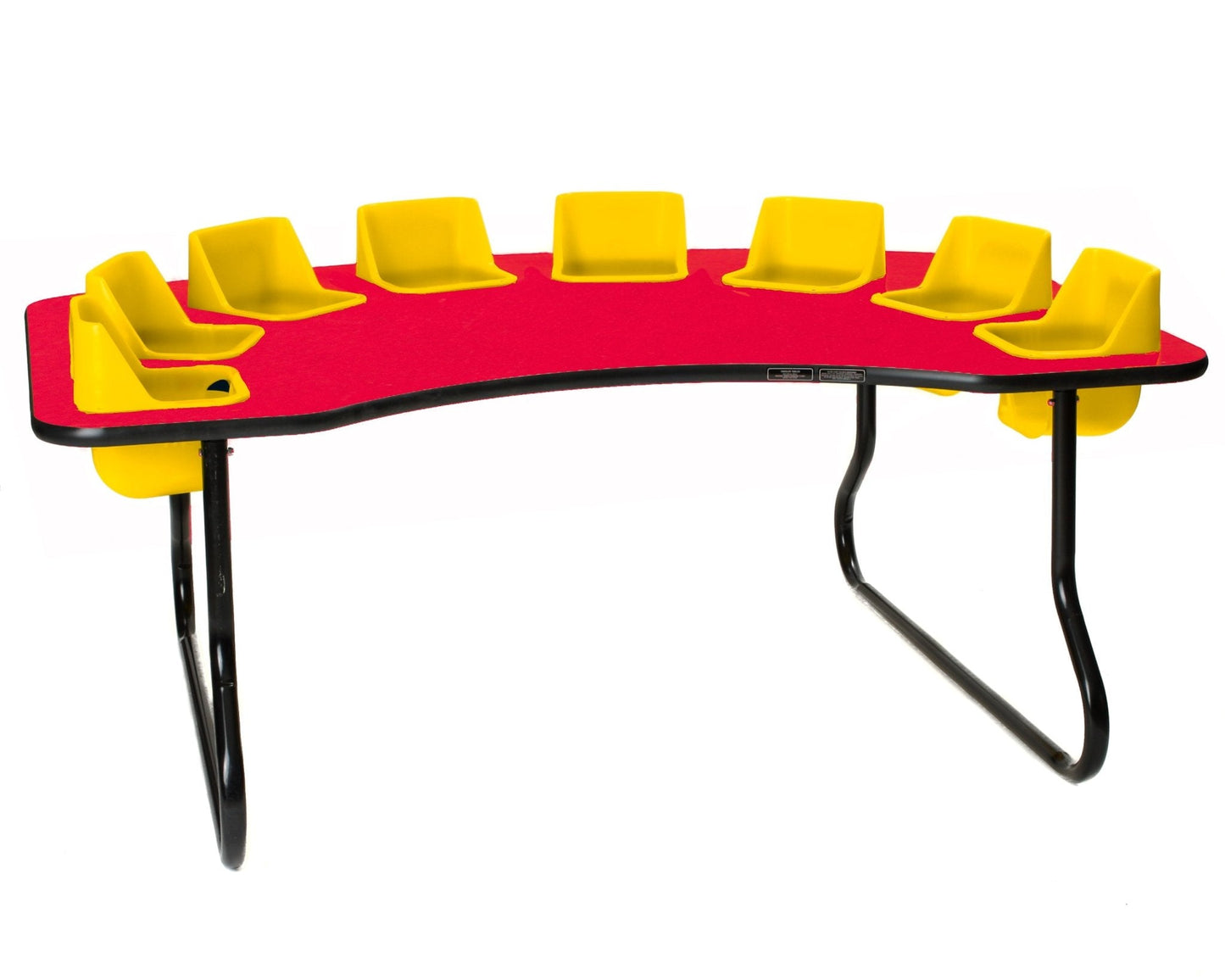 Eight-Seat Kidney Toddler Table (27" H) (Toddler Tables TOD-TT827)