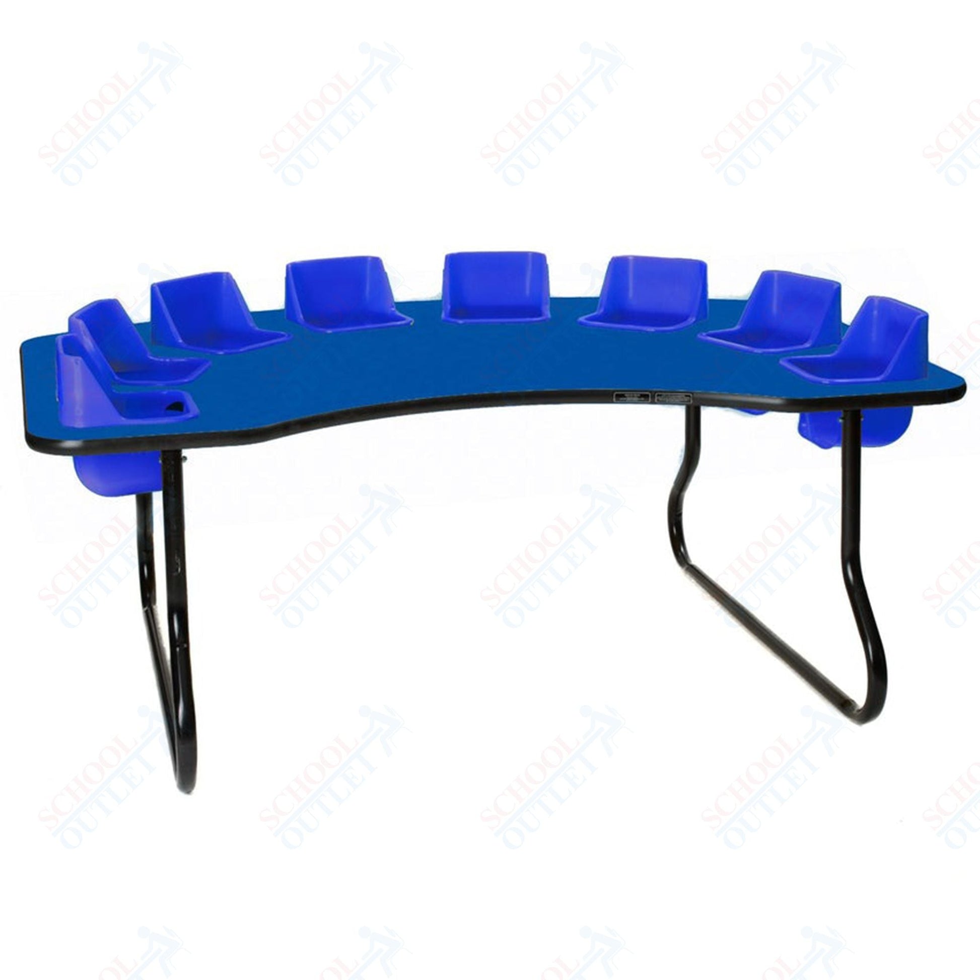 Eight - Seat Kidney Toddler Table (27" H) (Toddler Tables TOD - TT827) - SchoolOutlet