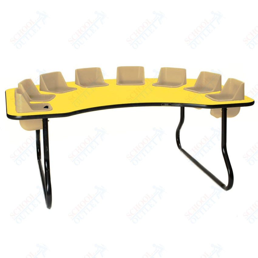 Eight - Seat Kidney Toddler Table (27" H) (Toddler Tables TOD - TT827) - SchoolOutlet