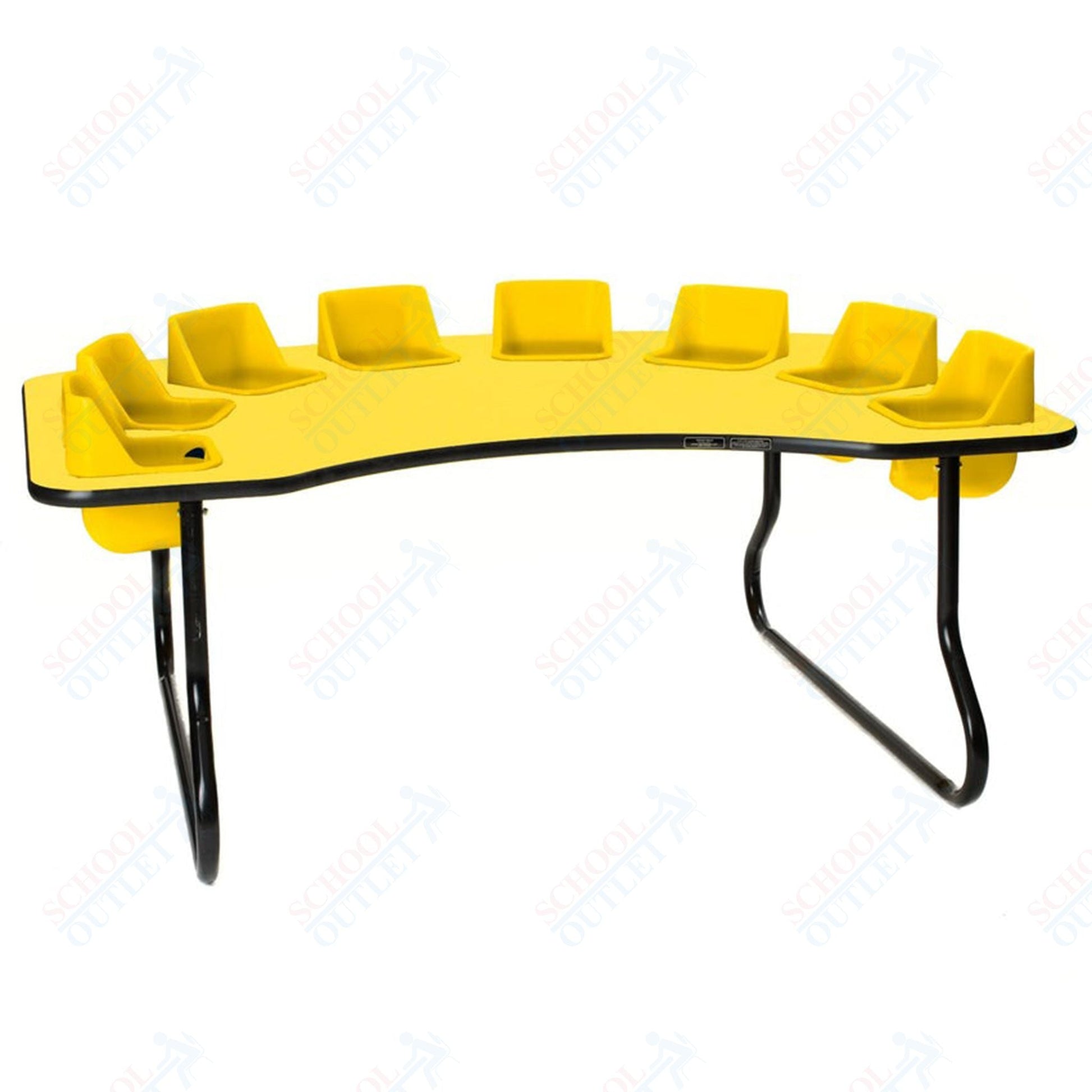 Eight - Seat Kidney Toddler Table (27" H) (Toddler Tables TOD - TT827) - SchoolOutlet
