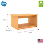 Tot Mate Creative Toddler Exploration Center with Block Grids and Storage 32