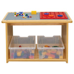 Tot Mate Creative Preschool Exploration Center with Block Grids and Storage 32