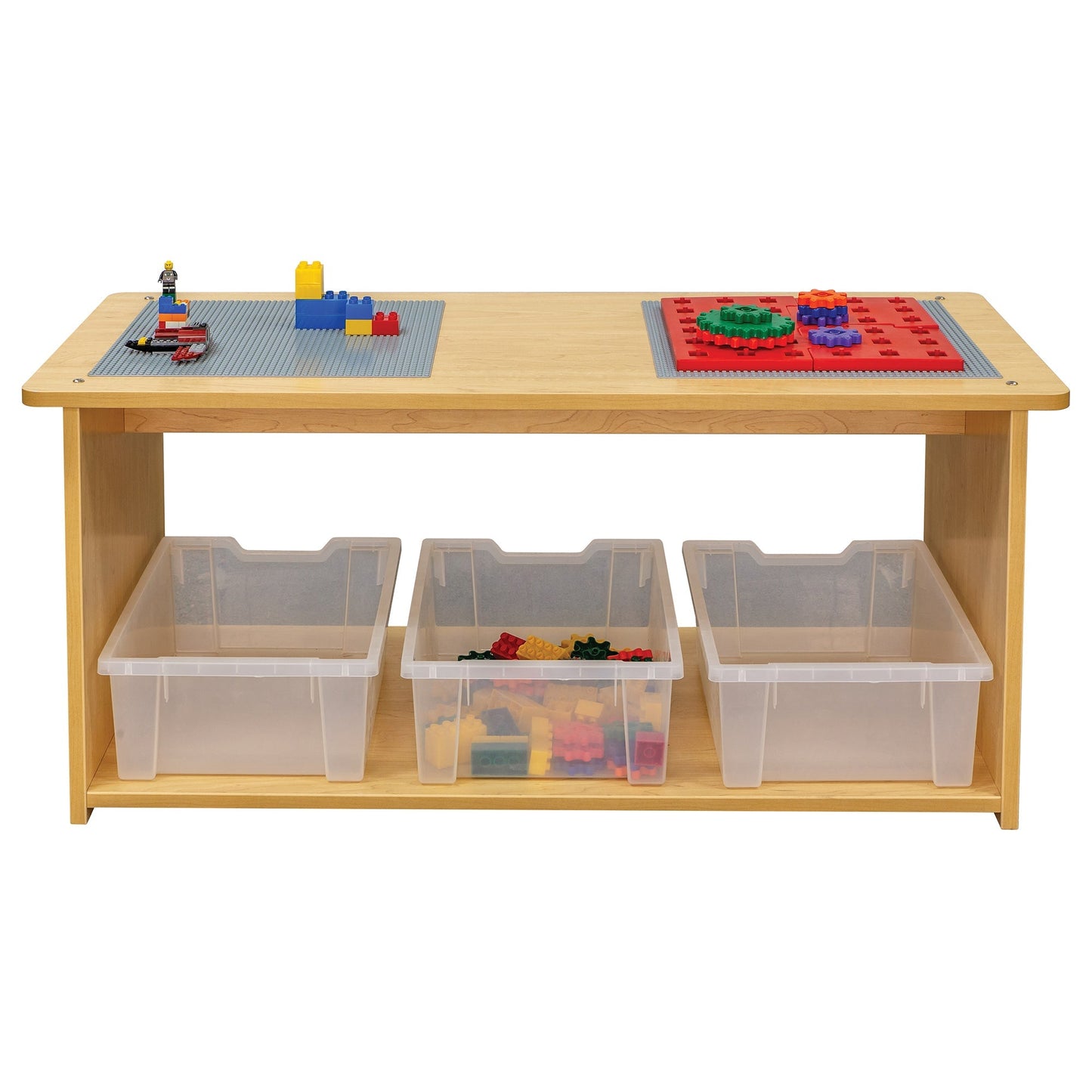 Tot Mate Large Preschool Creative Exploration Center with Triple Storage 45.5"W x 20.5"D x 20"H Assembled (TOT - TM2128A) - SchoolOutlet