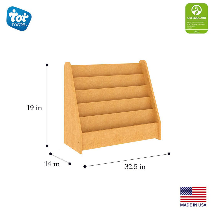 Tot Mate Engaging 5 - Tier Front - Facing Children's Bookshelf 32.5"W x 14"D x 29"H (TOT - TM2133A) - SchoolOutlet