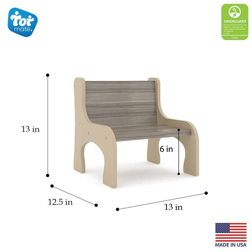 Tot Mate Durable Ergonomic Toddler Activity Chair 13"W x 12.5"D x 13"H Unassemble (TOT - TM2134R) - SchoolOutlet