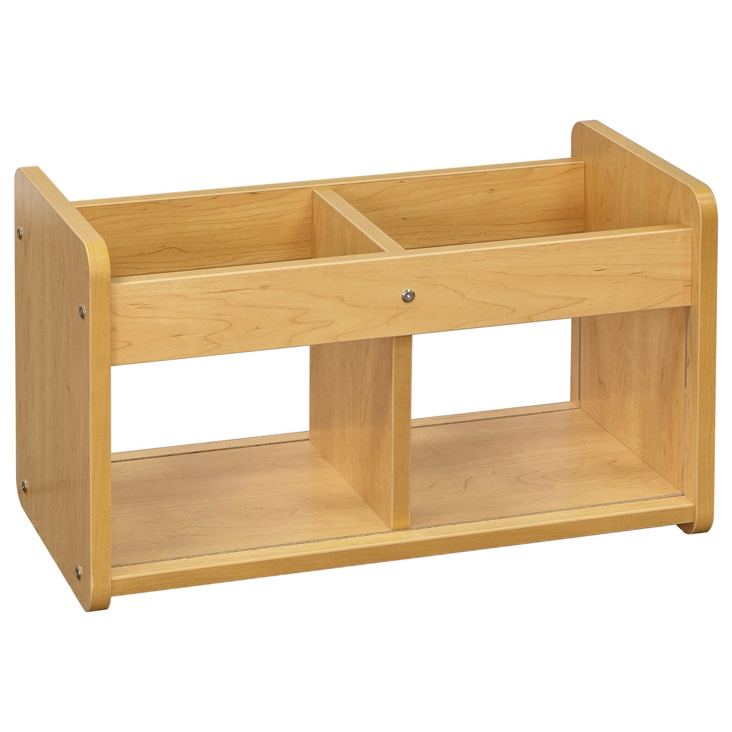 Tot Mate Small Book and Toy Organizer with Clear Viewing Panels 24"W x 12"D x 14"H Unassemble (TOT - TM2181R) - SchoolOutlet