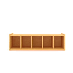 Tot Mate 5-Compartment Book Cubby Bench with Integrated Seating 46"W x 15"D x 14"H Unassemble (TOT-TM2185R)