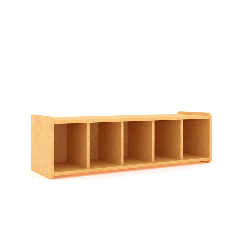 Tot Mate 5 - Compartment Book Cubby Bench with Integrated Seating 46"W x 15"D x 14"H Unassemble (TOT - TM2185R) - SchoolOutlet