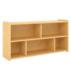 Tot Mate Pre-Assembled 5-Compartment Daycare Cube Storage Shelf 46"W x 12"D x 23.5"H (TOT-TM2201A)