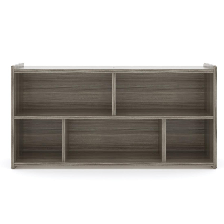Tot Mate 5 - Compartment Daycare Cube Storage Shelf 46"W x 15"D x 23.5"H Assembled (TOT - TM2202A) - SchoolOutlet