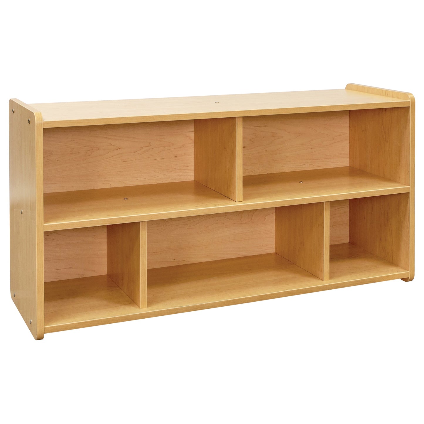 Tot Mate 5 - Compartment Daycare Cube Storage Shelf 46"W x 15"D x 23.5"H Unassemble (TOT - TM2202R) - SchoolOutlet