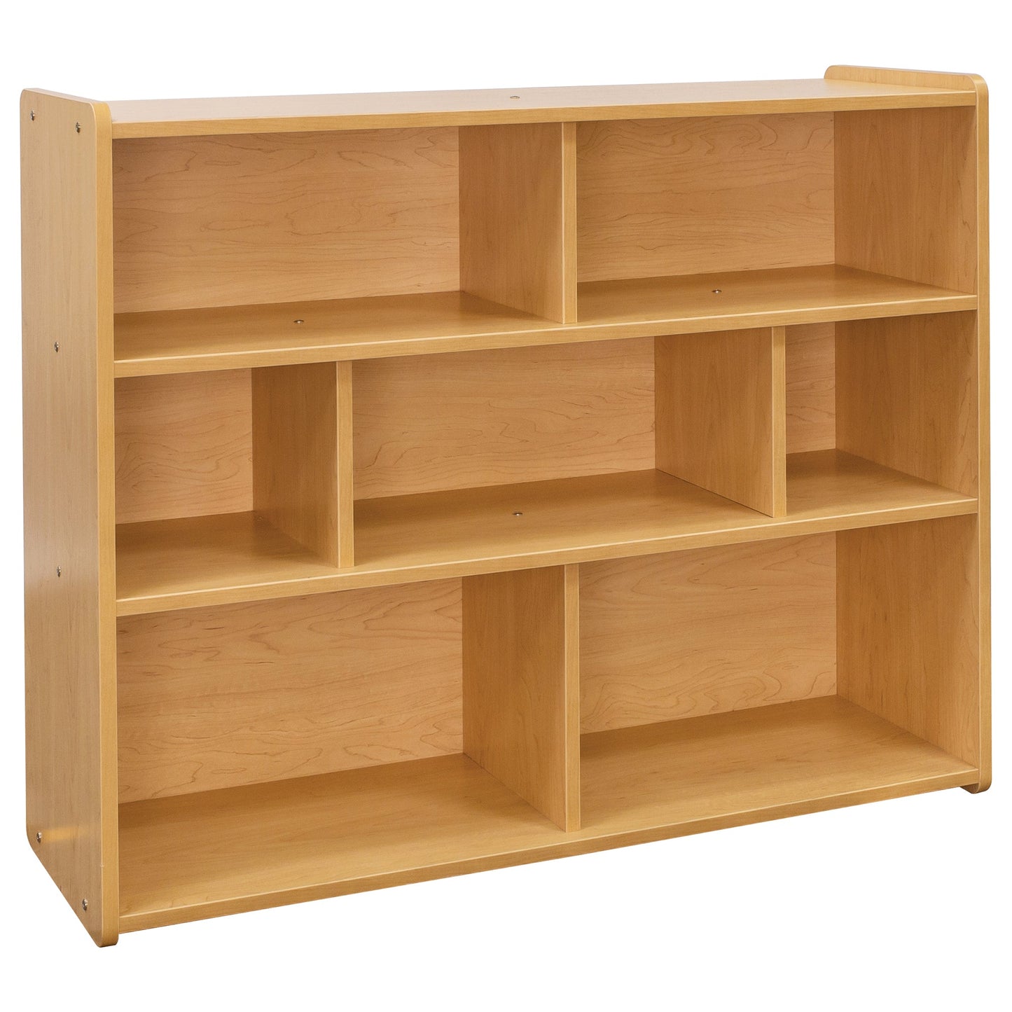 Tot Mate 7 - Compartment School - Age Cube Storage Shelf 46"W x 15"D x 37.5"H Assembled (TOT - TM2206A) - SchoolOutlet